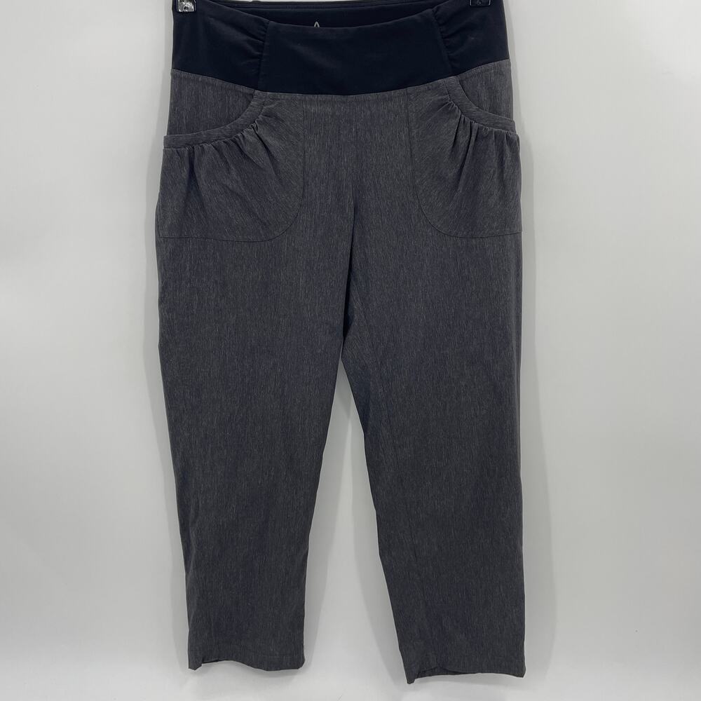 PRANA Summit Pants Size M Cropped Inseam Activewear Pull On Lightweight Grey